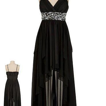 Black Homecoming Dress,high Low Homecoming Dresses,high Low Homecoming ...