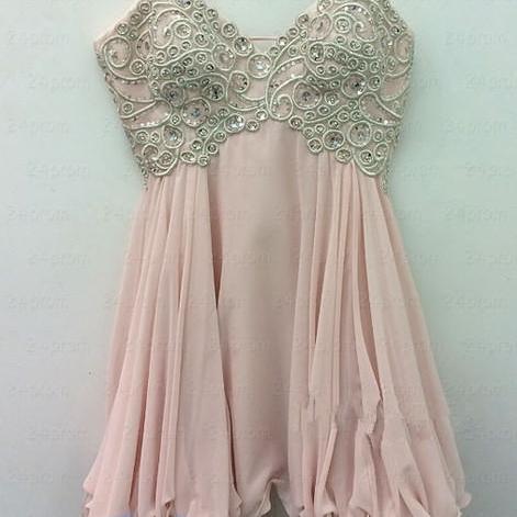 A Line Homecoming Dress,short Prom Dresses,chiffon Homecoming Gowns ...