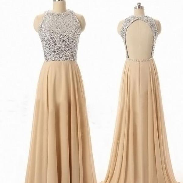 Pleated High Neck Ruffle Chiffon Floor-length Dress Lilac