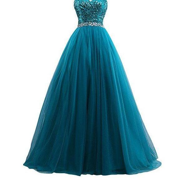 Beautiful A-line V Neck Open Back Chiffon Long Evening Gown With Lace ...