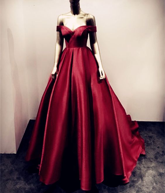 Burgundy Ball Gowns,ball Gown Prom Dress,maroon Evening Dress,wine Red ...