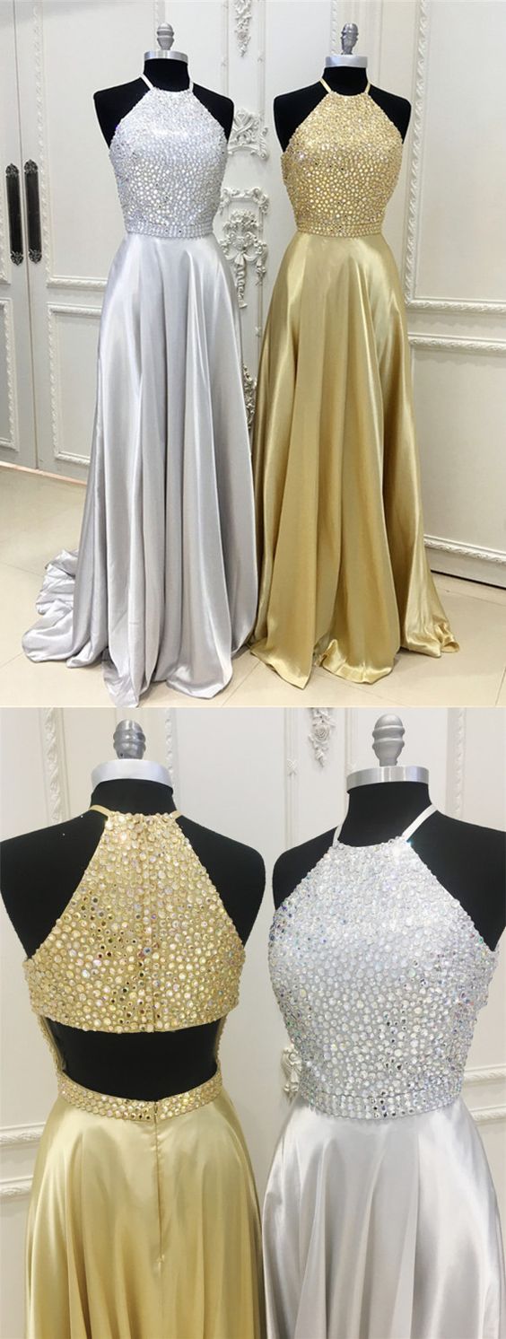 silver gold gown