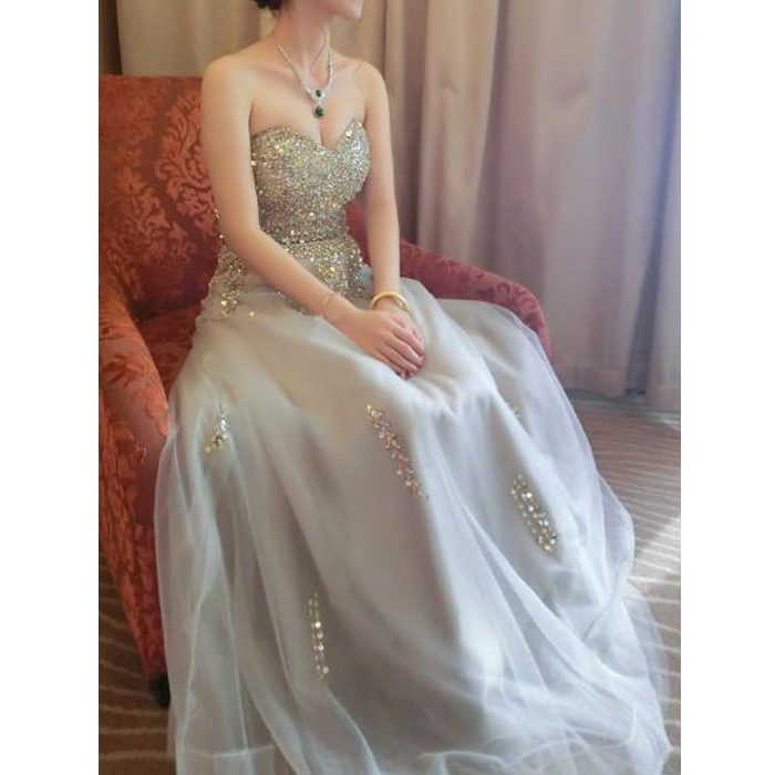 Long Prom Dress, Lace Up Back Prom Dress, Sweetheart Prom Dress