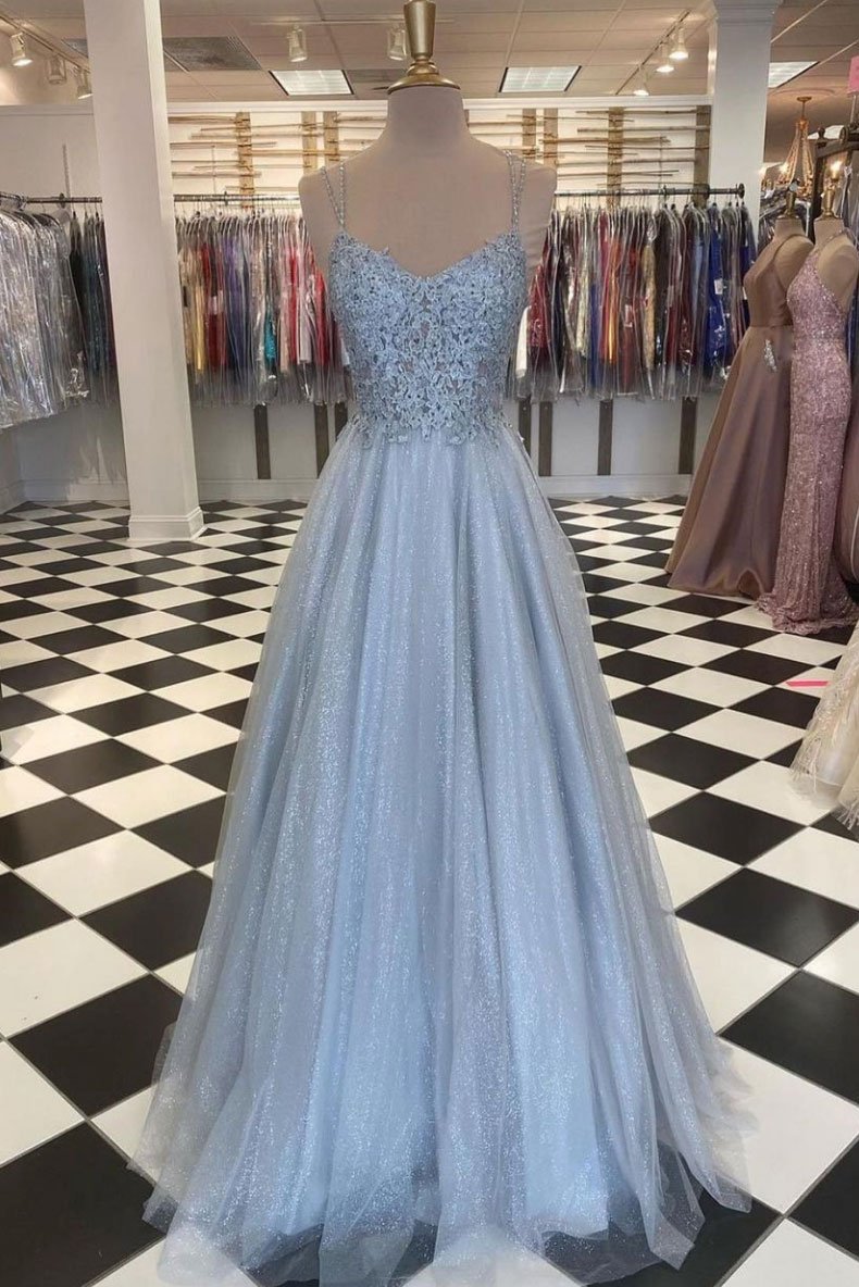 Gray Tulle Lace Long Prom Dress Gray Tulle Formal Dress On Luulla