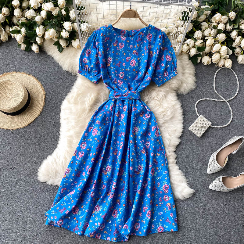 Fashion Girl Dress A Line Summer Floral Dress on Luulla