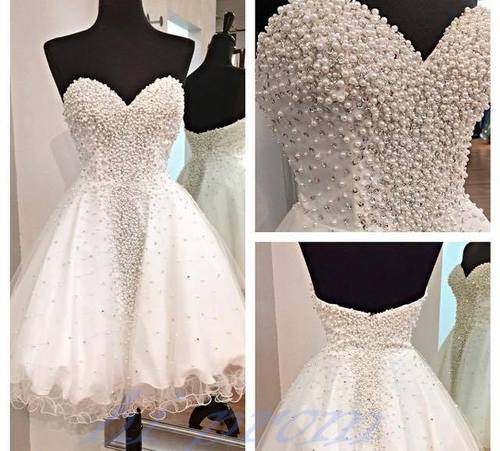 Simple Ball Gown Strapless Short Birthday Outfits White Homecoming Dress C888 main image 0