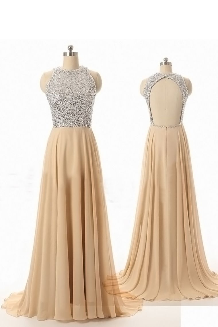 Pleated High Neck Ruffle Chiffon Floor-length Dress Grape main image 1