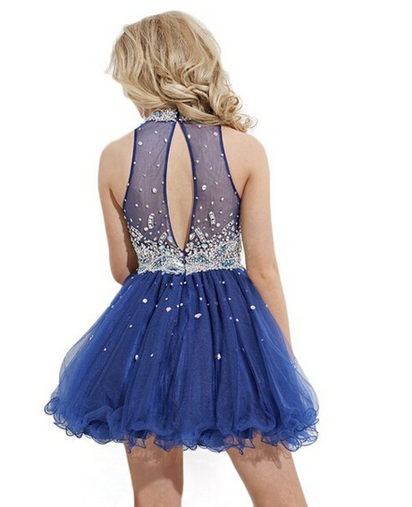 Royal Blue Homecoming Dress,Short Prom Dresses,Tulle Homecoming Gowns