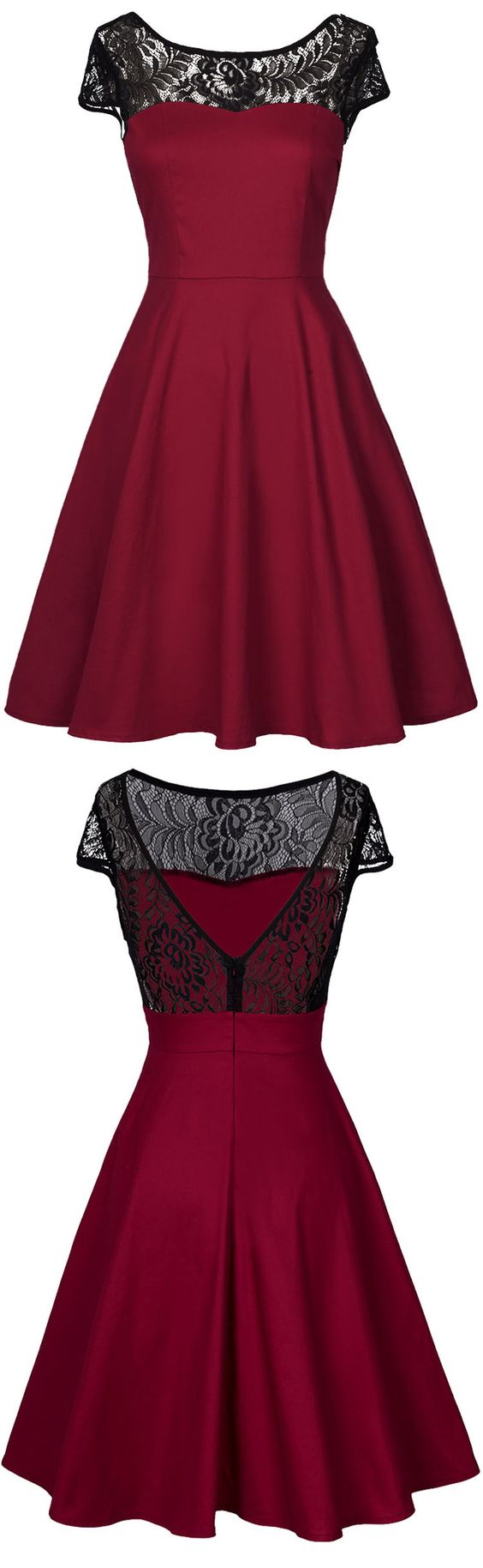 Stunning New Homecoming Dresses,Dark Red Satin Short Party Gowns, Short ...